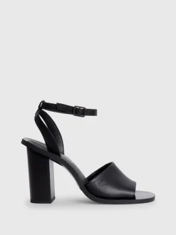 Calvin Klein Leather Heeled Sandals