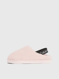 Calvin Klein Faux Shearling Slippers -Calvin Cloth Shop YW0YW01157 0J2 alternate5