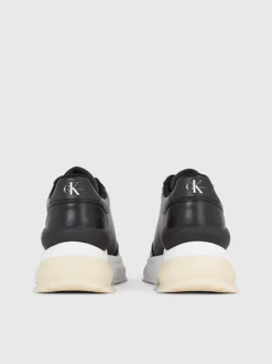 Calvin Klein Leather Wedge Trainers 11 Calvin Klein Leather Wedge Trainers -Calvin Cloth Shop YW0YW01172 BEH alternate3