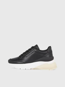 Calvin Klein Leather Wedge Trainers 13 Calvin Klein Leather Wedge Trainers -Calvin Cloth Shop YW0YW01172 BEH alternate5