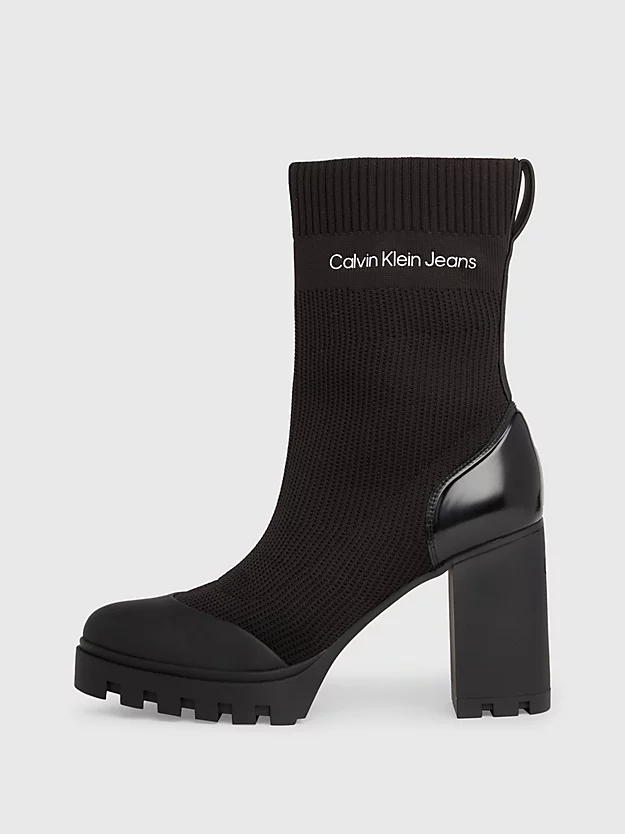 Calvin Klein Knit Platform Boots 8 Calvin Klein Knit Platform Boots - Image 6