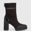 Calvin Klein Knit Platform Boots 1 Calvin Klein Knit Platform Boots -Calvin Cloth Shop YW0YW01196 01Q main