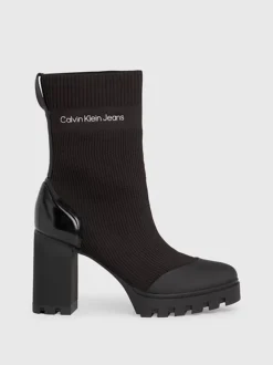 Calvin Klein Knit Platform Boots