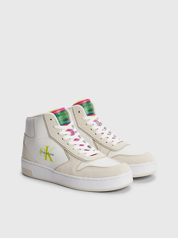 Calvin Klein Leather High-Top Trainers - Pride 4 Calvin Klein Leather High-Top Trainers - Pride - Image 2