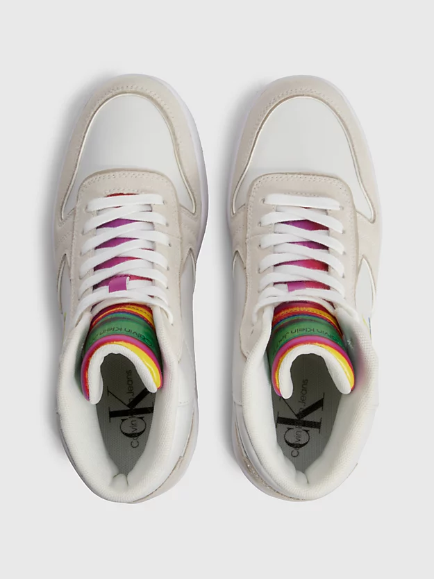 Calvin Klein Leather High-Top Trainers - Pride 5 Calvin Klein Leather High-Top Trainers - Pride - Image 3