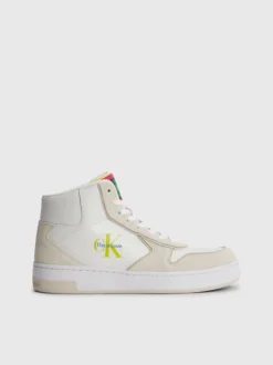 Calvin Klein Leather High-Top Trainers - Pride