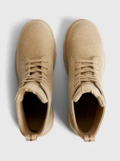 Calvin Klein Recycled Canvas Heeled Boots -Calvin Cloth Shop YW0YW01239 ACC alternate2