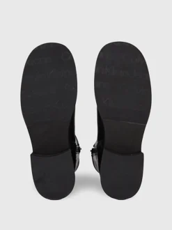 Calvin Klein Leather Heeled Boots -Calvin Cloth Shop YW0YW01330 0GT alternate4